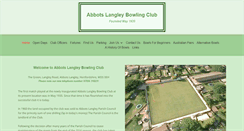 Desktop Screenshot of abbotslangleybowlsclub.com