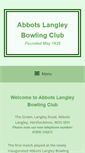 Mobile Screenshot of abbotslangleybowlsclub.com