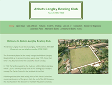 Tablet Screenshot of abbotslangleybowlsclub.com